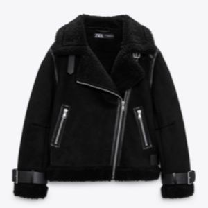 ZARA Faux Sterling Double Sided Strap Detail Jacket